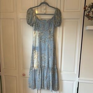 Floral Blue Dress
